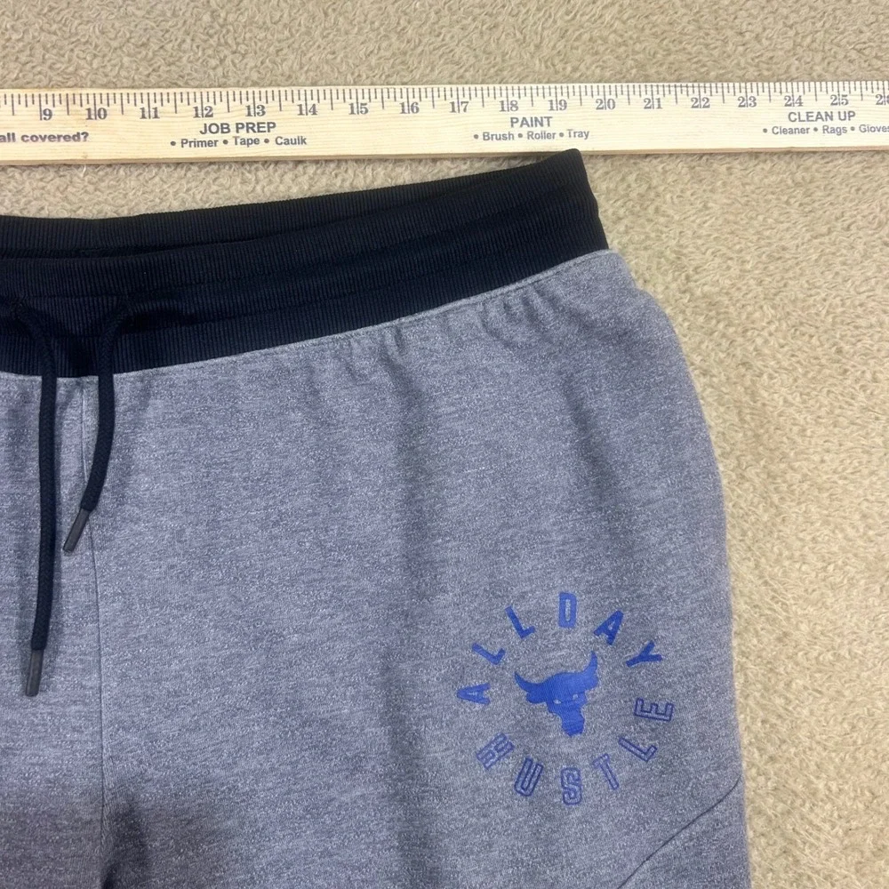 Under Armour Project Rock Men's 2XL All Day Hustle Gray Athletic Shorts
